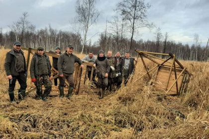 Rozwożenie zwyżek- wspólne prace- 21.11.2021