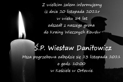 Odszedł do krainy Wiecznych Łowów Wiesław Daniłowicz 20.11.2021